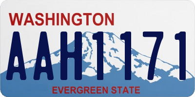 WA license plate AAH1171