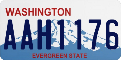 WA license plate AAH1176