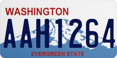 WA license plate AAH1264
