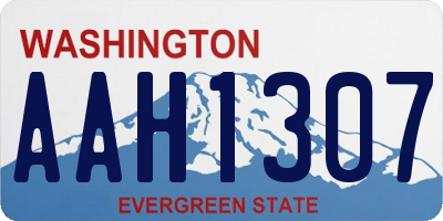 WA license plate AAH1307