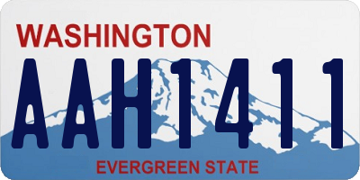 WA license plate AAH1411
