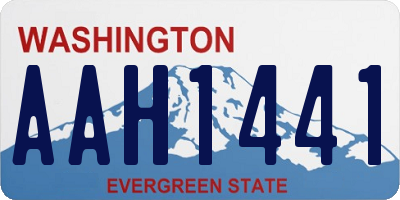 WA license plate AAH1441