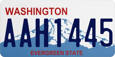 WA license plate AAH1445