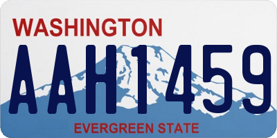 WA license plate AAH1459