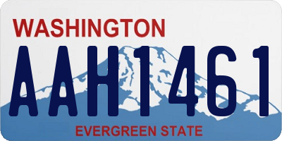 WA license plate AAH1461