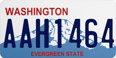 WA license plate AAH1464