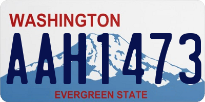 WA license plate AAH1473