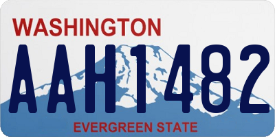 WA license plate AAH1482