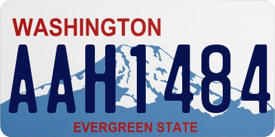 WA license plate AAH1484