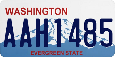 WA license plate AAH1485