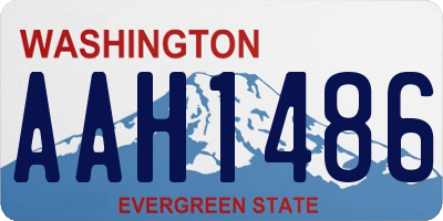 WA license plate AAH1486