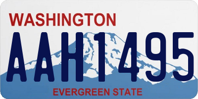 WA license plate AAH1495