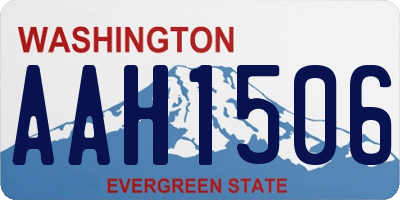 WA license plate AAH1506