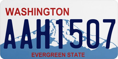 WA license plate AAH1507