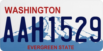 WA license plate AAH1529
