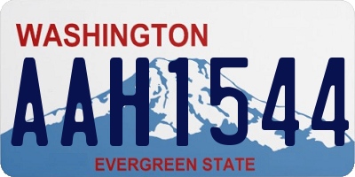 WA license plate AAH1544