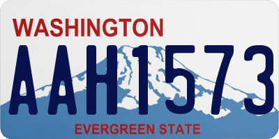 WA license plate AAH1573