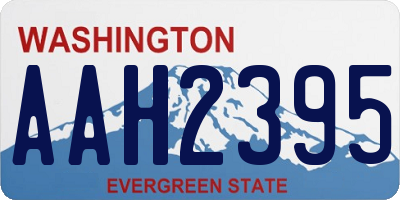 WA license plate AAH2395