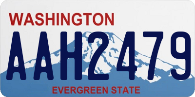 WA license plate AAH2479