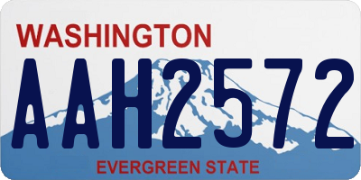 WA license plate AAH2572