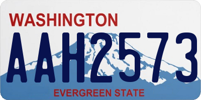 WA license plate AAH2573