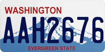 WA license plate AAH2676