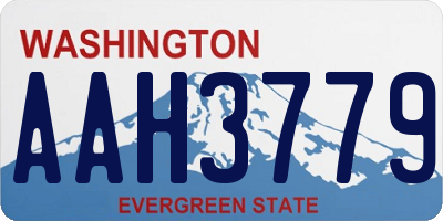 WA license plate AAH3779