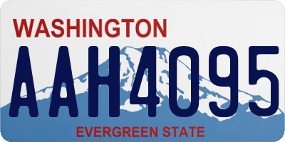 WA license plate AAH4095