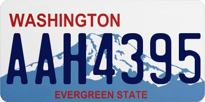 WA license plate AAH4395