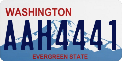 WA license plate AAH4441