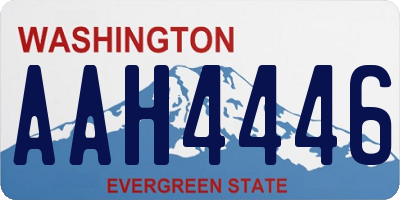 WA license plate AAH4446