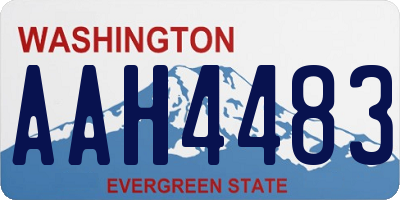 WA license plate AAH4483