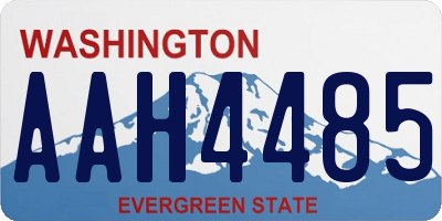 WA license plate AAH4485