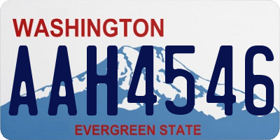 WA license plate AAH4546