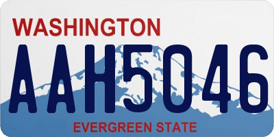 WA license plate AAH5046