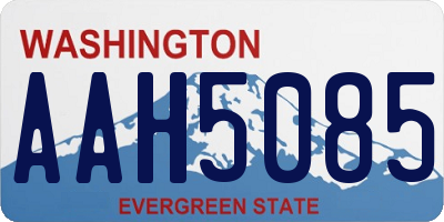 WA license plate AAH5085