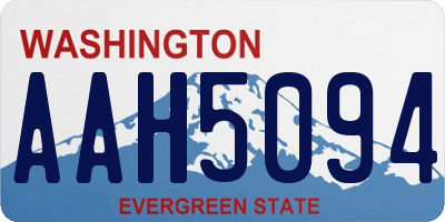 WA license plate AAH5094