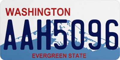 WA license plate AAH5096