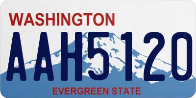 WA license plate AAH5120