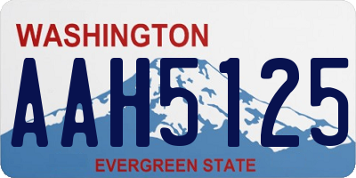 WA license plate AAH5125