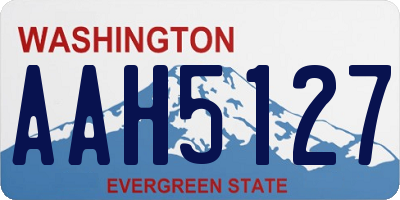 WA license plate AAH5127