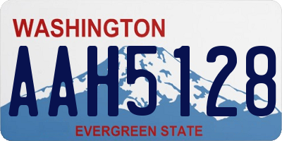 WA license plate AAH5128