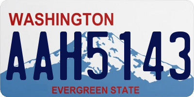 WA license plate AAH5143
