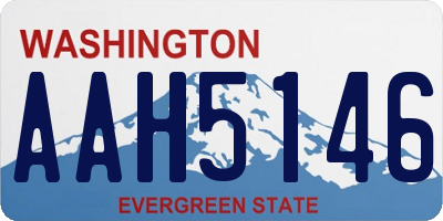 WA license plate AAH5146