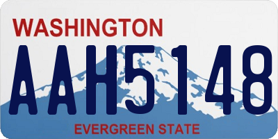 WA license plate AAH5148