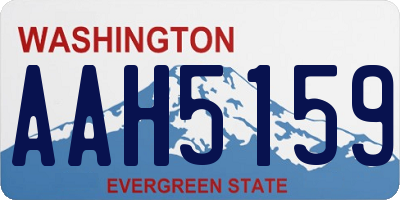 WA license plate AAH5159