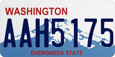 WA license plate AAH5175