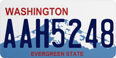 WA license plate AAH5248