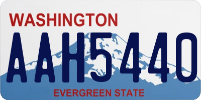 WA license plate AAH5440