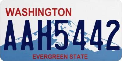 WA license plate AAH5442